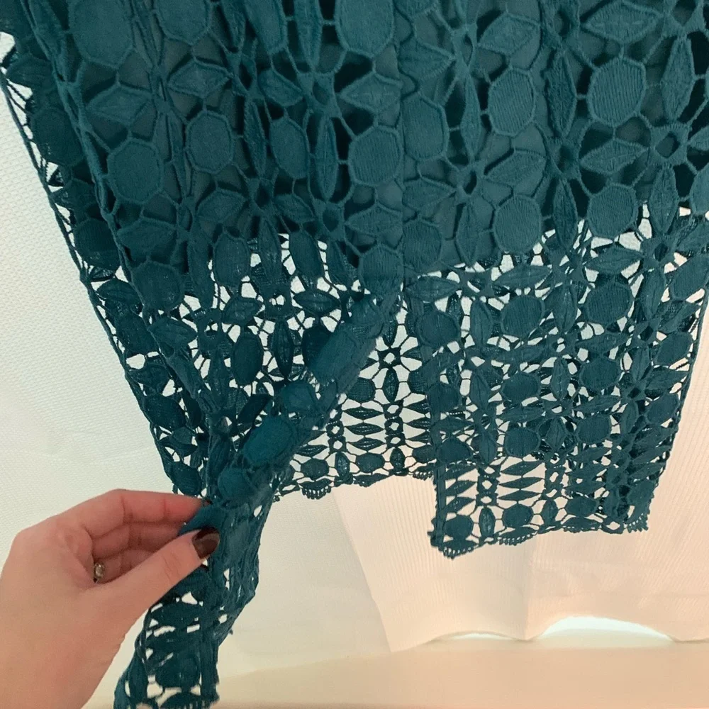 Nwot petal & pup Candice Strapless Lace Midi Dress - Picture 12 of 12